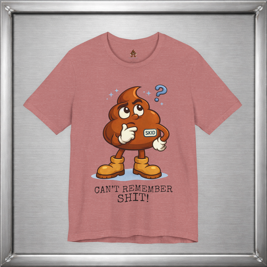 Skid Forgetful Thinking T-Shirt | Funny Memory Humor Graphic Tee
