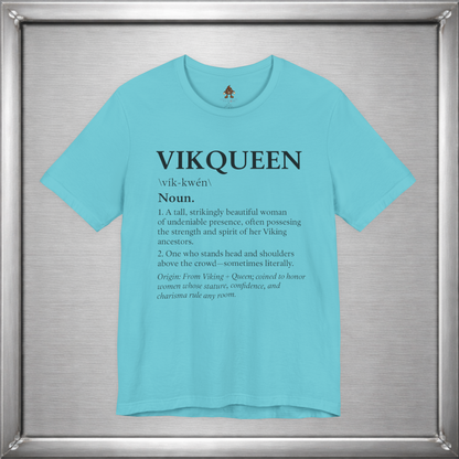 Vikqueen Definition Shirt – Viking Queen Typography Tee for Strong, Confident Women