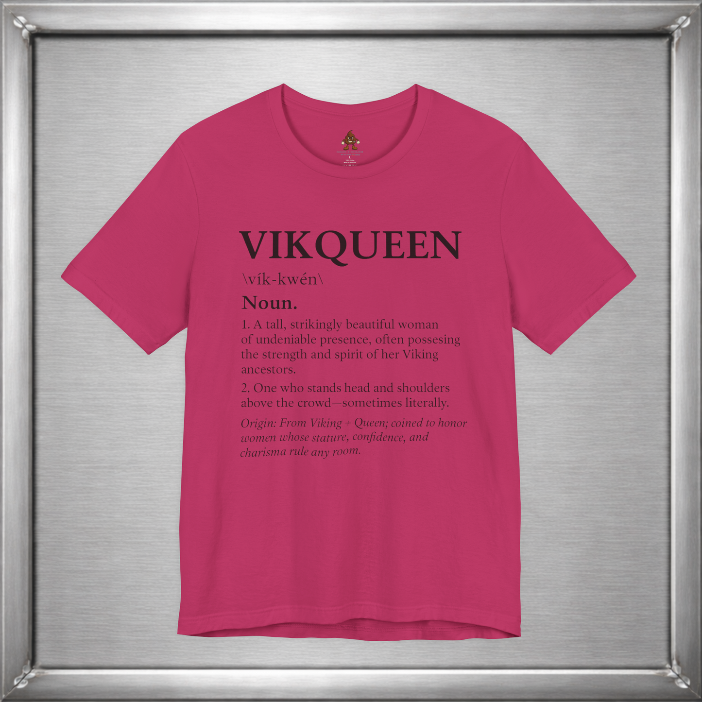 Vikqueen Definition Shirt – Viking Queen Typography Tee for Strong, Confident Women
