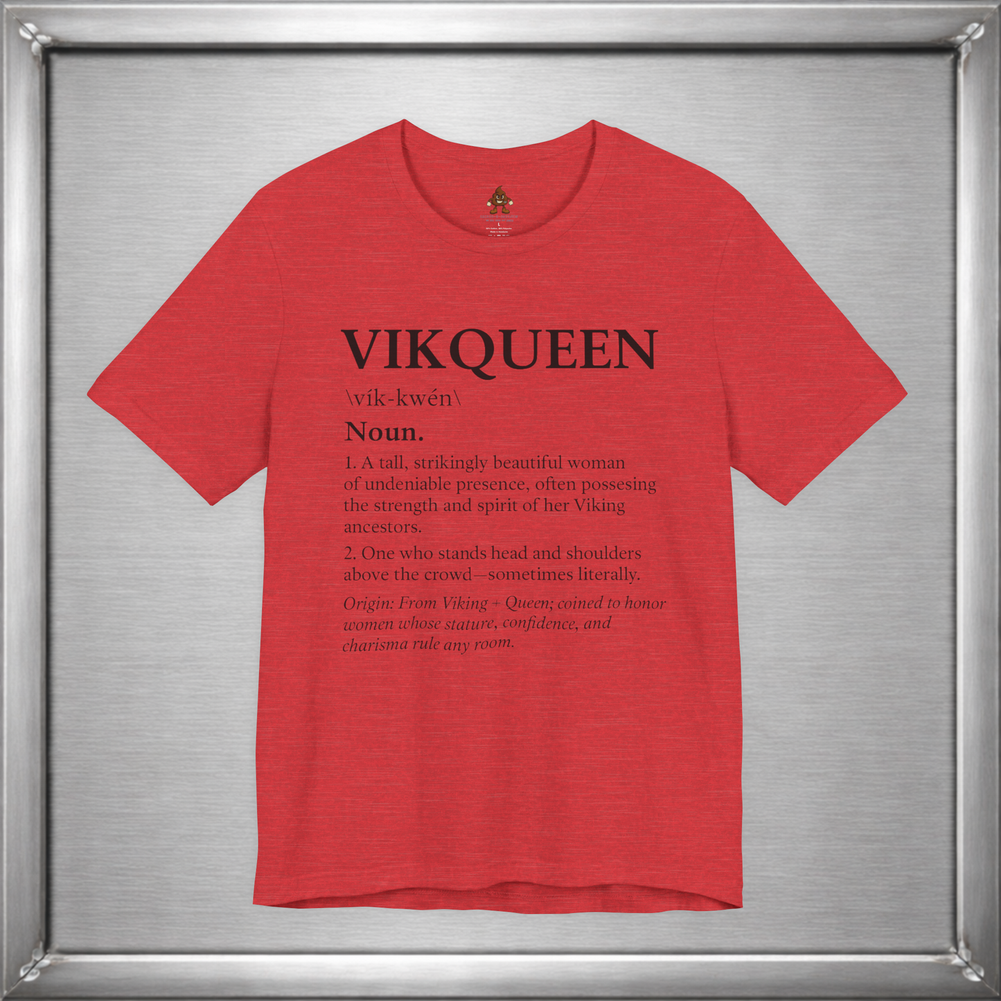 Vikqueen Definition Shirt – Viking Queen Typography Tee for Strong, Confident Women