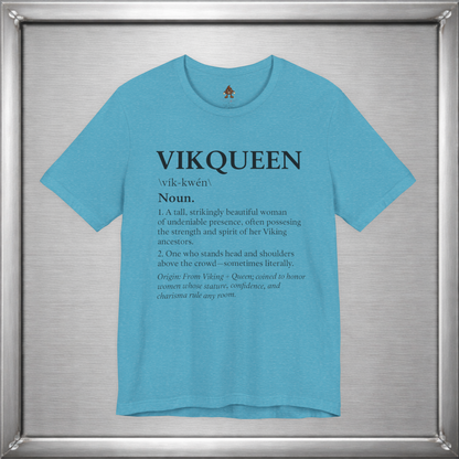 Vikqueen Definition Shirt – Viking Queen Typography Tee for Strong, Confident Women