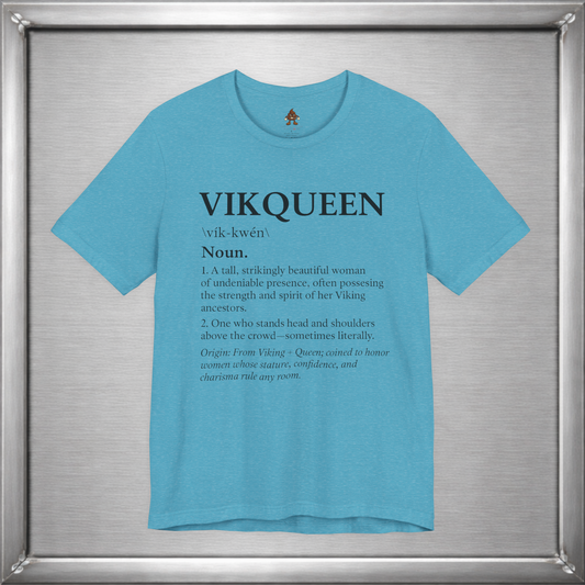 Vikqueen Definition Shirt – Viking Queen Typography Tee for Strong, Confident Women