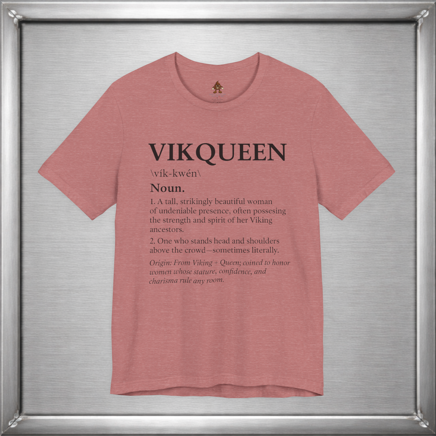 Vikqueen Definition Shirt – Viking Queen Typography Tee for Strong, Confident Women