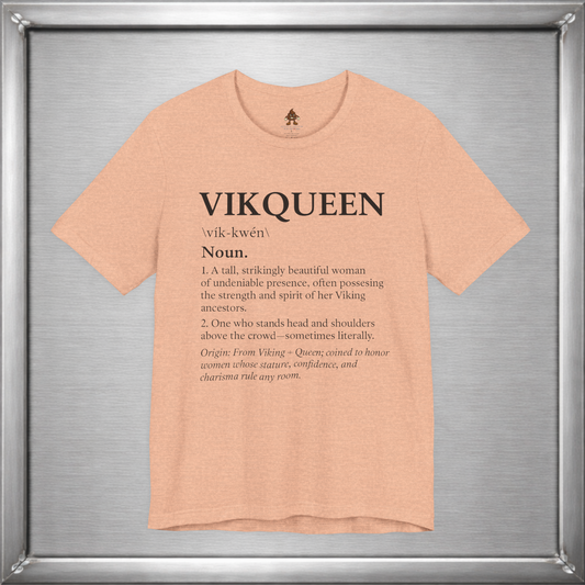 Vikqueen Definition Shirt – Viking Queen Typography Tee for Strong, Confident Women