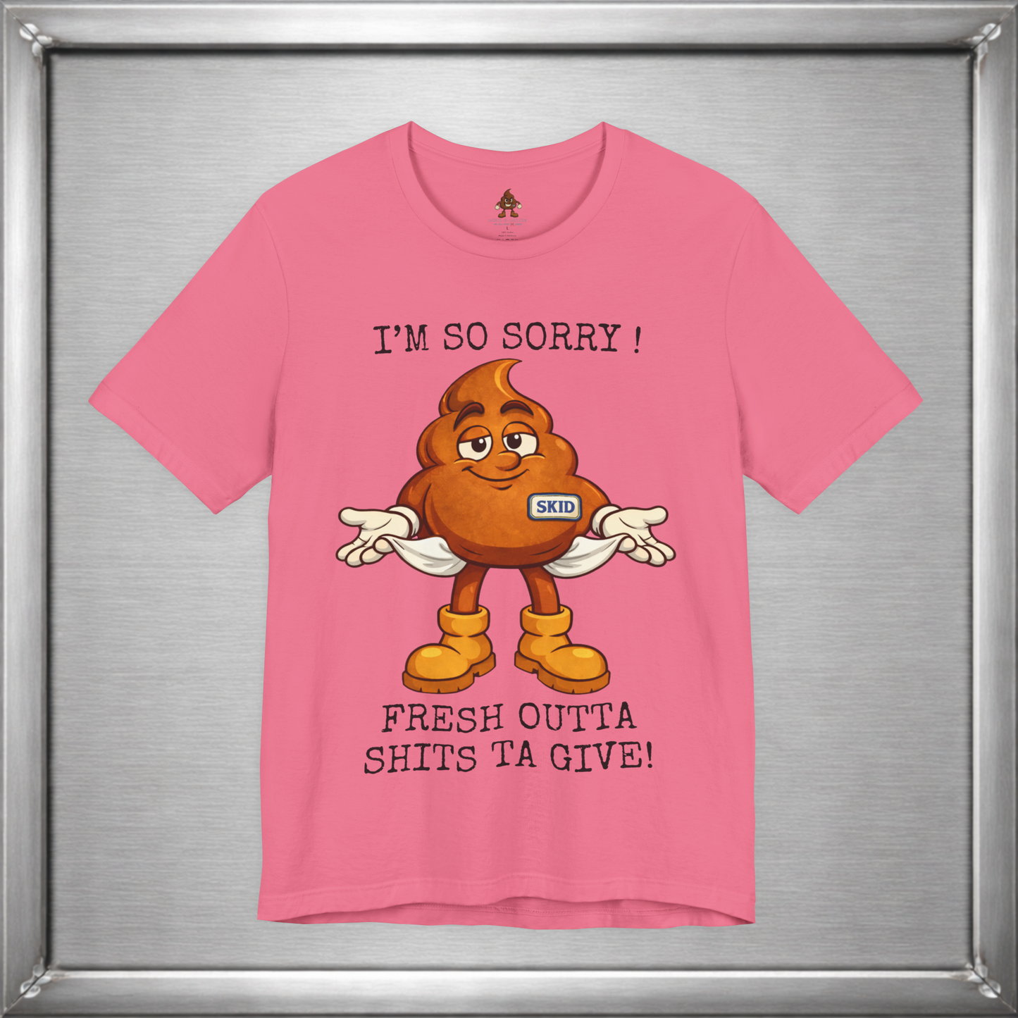 Skid Out of Shits T-Shirt | Funny Snarky Shrug Graphic Tee