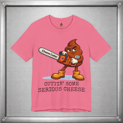 Cutting Serious Cheese – Skid with the Cheese Cutter Chainsaw T-Shirt