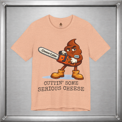Cutting Serious Cheese – Skid with the Cheese Cutter Chainsaw T-Shirt