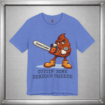 Cutting Serious Cheese – Skid with the Cheese Cutter Chainsaw T-Shirt