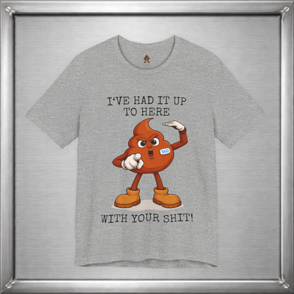 Skid Had It Up To Here T-Shirt | Funny Fed Up Cartoon Graphic Tee