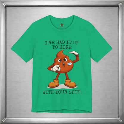 Skid Had It Up To Here T-Shirt | Funny Fed Up Cartoon Graphic Tee