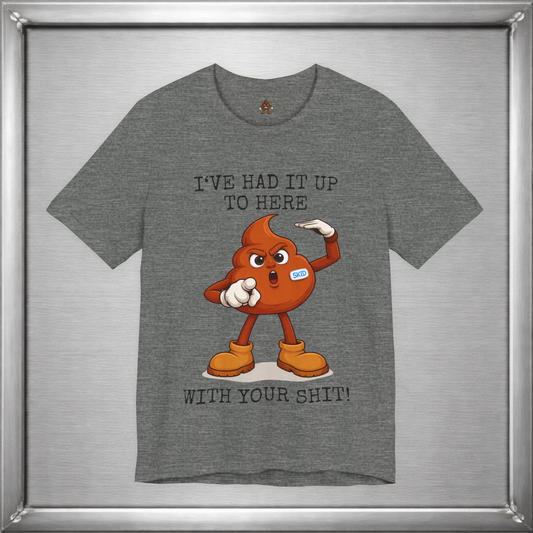 Skid Had It Up To Here T-Shirt | Funny Fed Up Cartoon Graphic Tee
