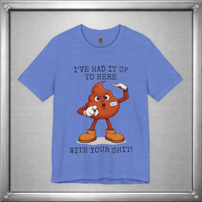 Skid Had It Up To Here T-Shirt | Funny Fed Up Cartoon Graphic Tee