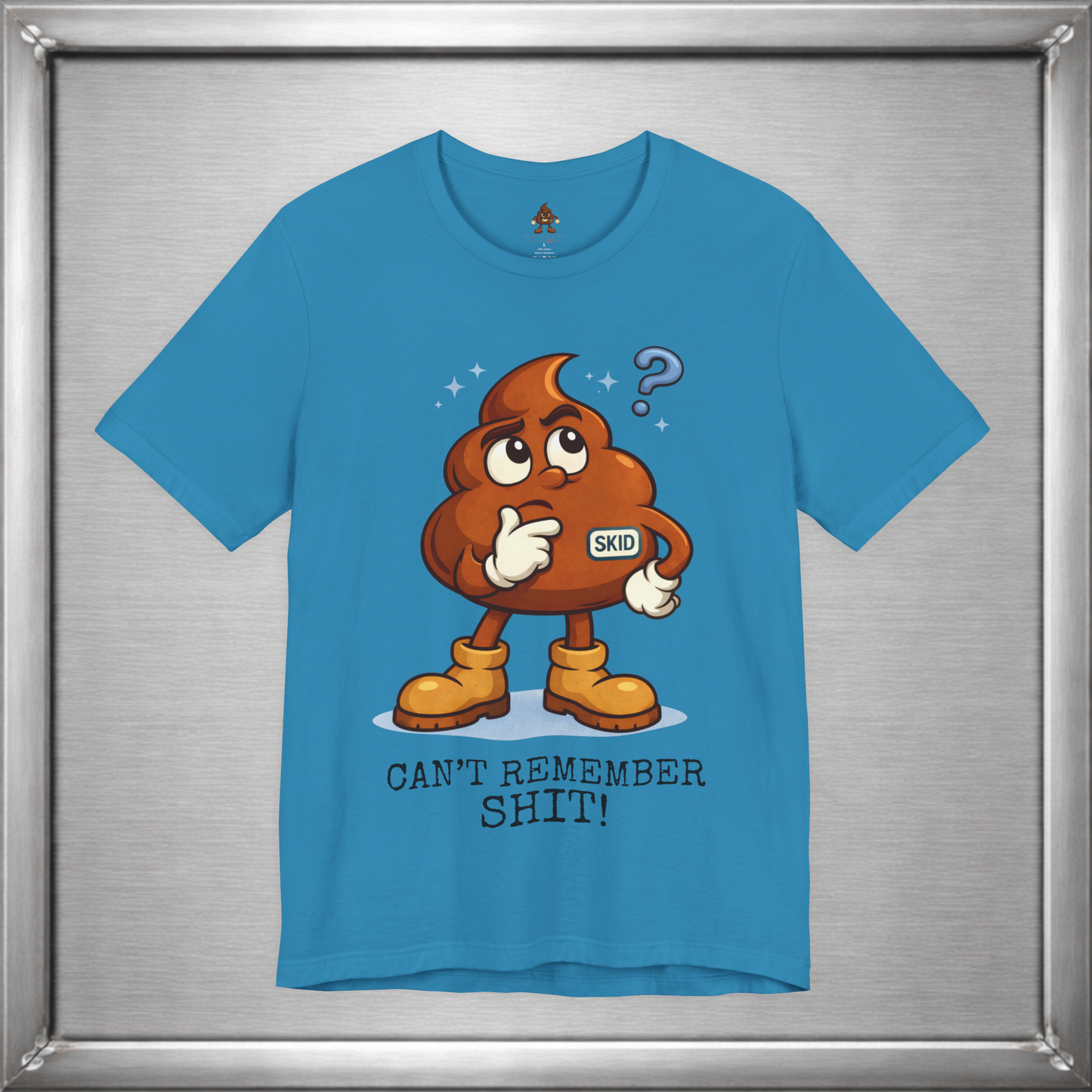 Skid Forgetful Thinking T-Shirt | Funny Memory Humor Graphic Tee