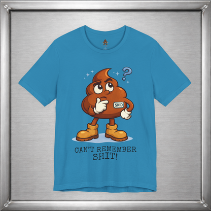 Skid Forgetful Thinking T-Shirt | Funny Memory Humor Graphic Tee