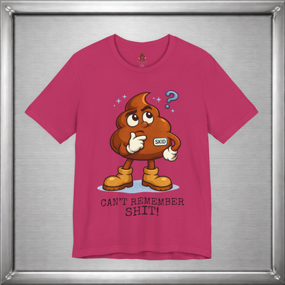 Skid Forgetful Thinking T-Shirt | Funny Memory Humor Graphic Tee