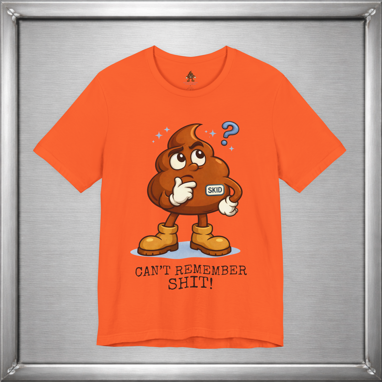 Skid Forgetful Thinking T-Shirt | Funny Memory Humor Graphic Tee