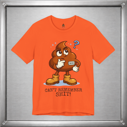 Skid Forgetful Thinking T-Shirt | Funny Memory Humor Graphic Tee