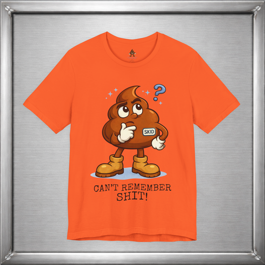 Skid Forgetful Thinking T-Shirt | Funny Memory Humor Graphic Tee