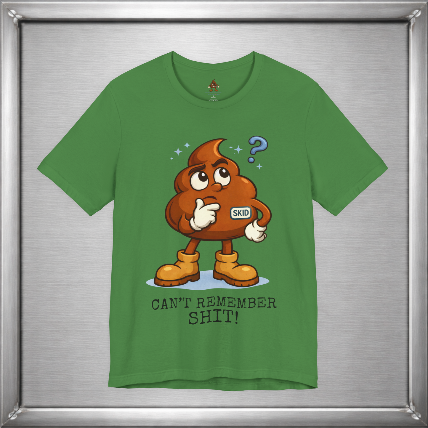 Skid Forgetful Thinking T-Shirt | Funny Memory Humor Graphic Tee