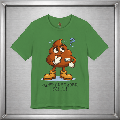 Skid Forgetful Thinking T-Shirt | Funny Memory Humor Graphic Tee