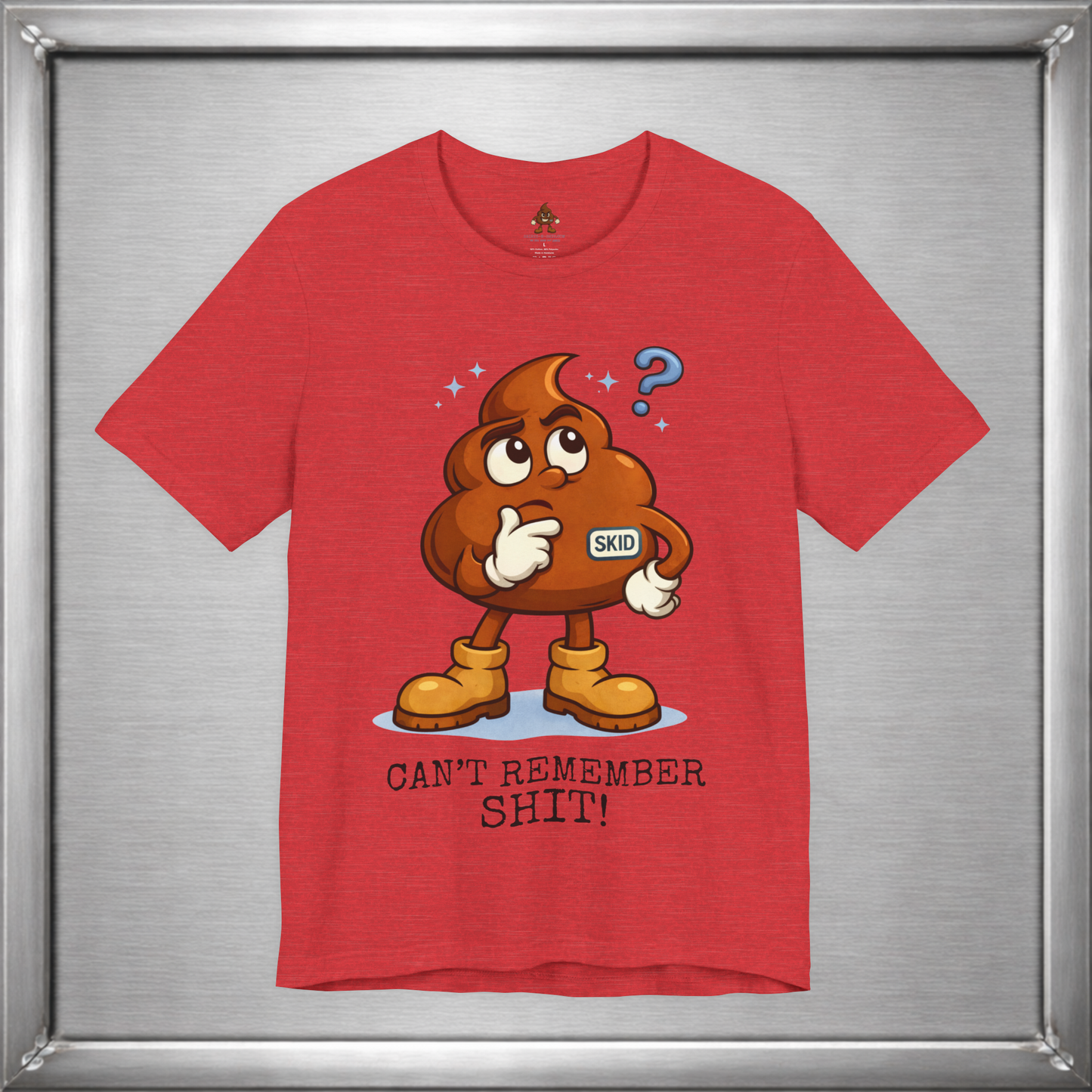 Skid Forgetful Thinking T-Shirt | Funny Memory Humor Graphic Tee