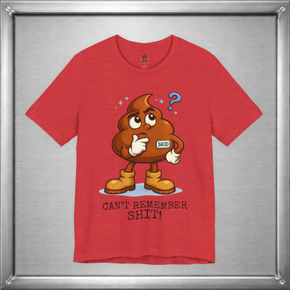 Skid Forgetful Thinking T-Shirt | Funny Memory Humor Graphic Tee