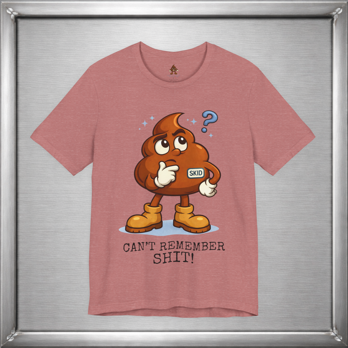 Skid Forgetful Thinking T-Shirt | Funny Memory Humor Graphic Tee