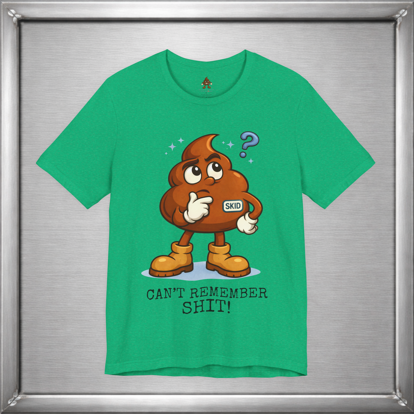 Skid Forgetful Thinking T-Shirt | Funny Memory Humor Graphic Tee