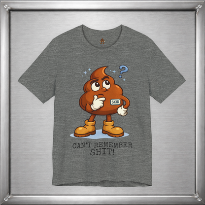 Skid Forgetful Thinking T-Shirt | Funny Memory Humor Graphic Tee