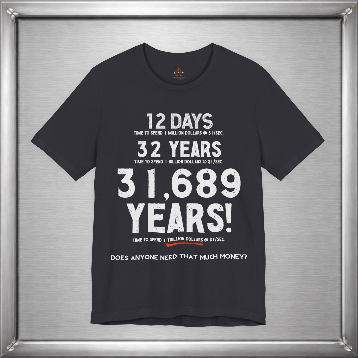 31,689 Years Funny Trillion Dollar Wealth Graphic T-Shirt