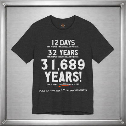 31,689 Years Funny Trillion Dollar Wealth Graphic T-Shirt