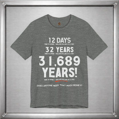 31,689 Years Funny Trillion Dollar Wealth Graphic T-Shirt