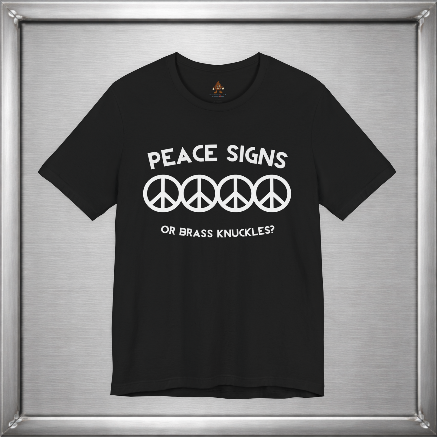 Peace Signs or Brass Knuckles? Funny Graphic T-Shirt