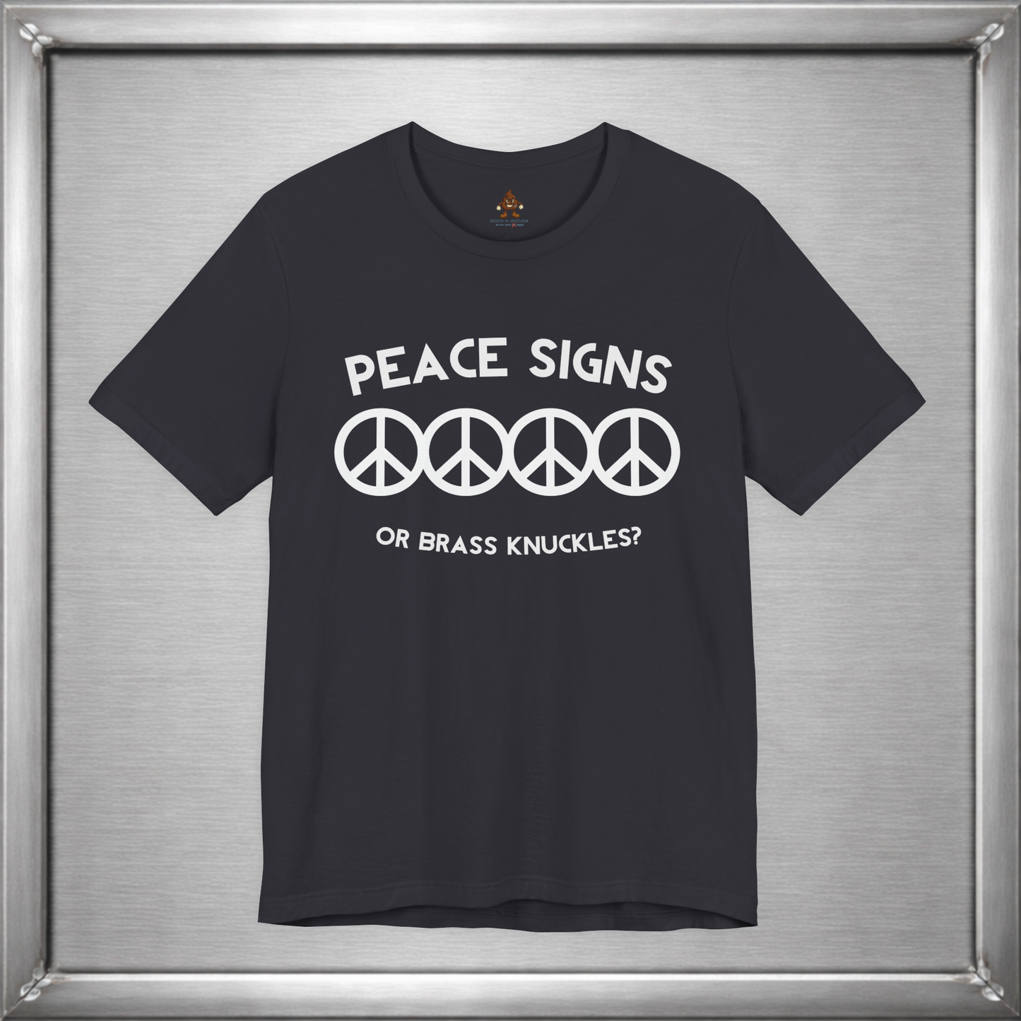 Peace Signs or Brass Knuckles? Funny Graphic T-Shirt
