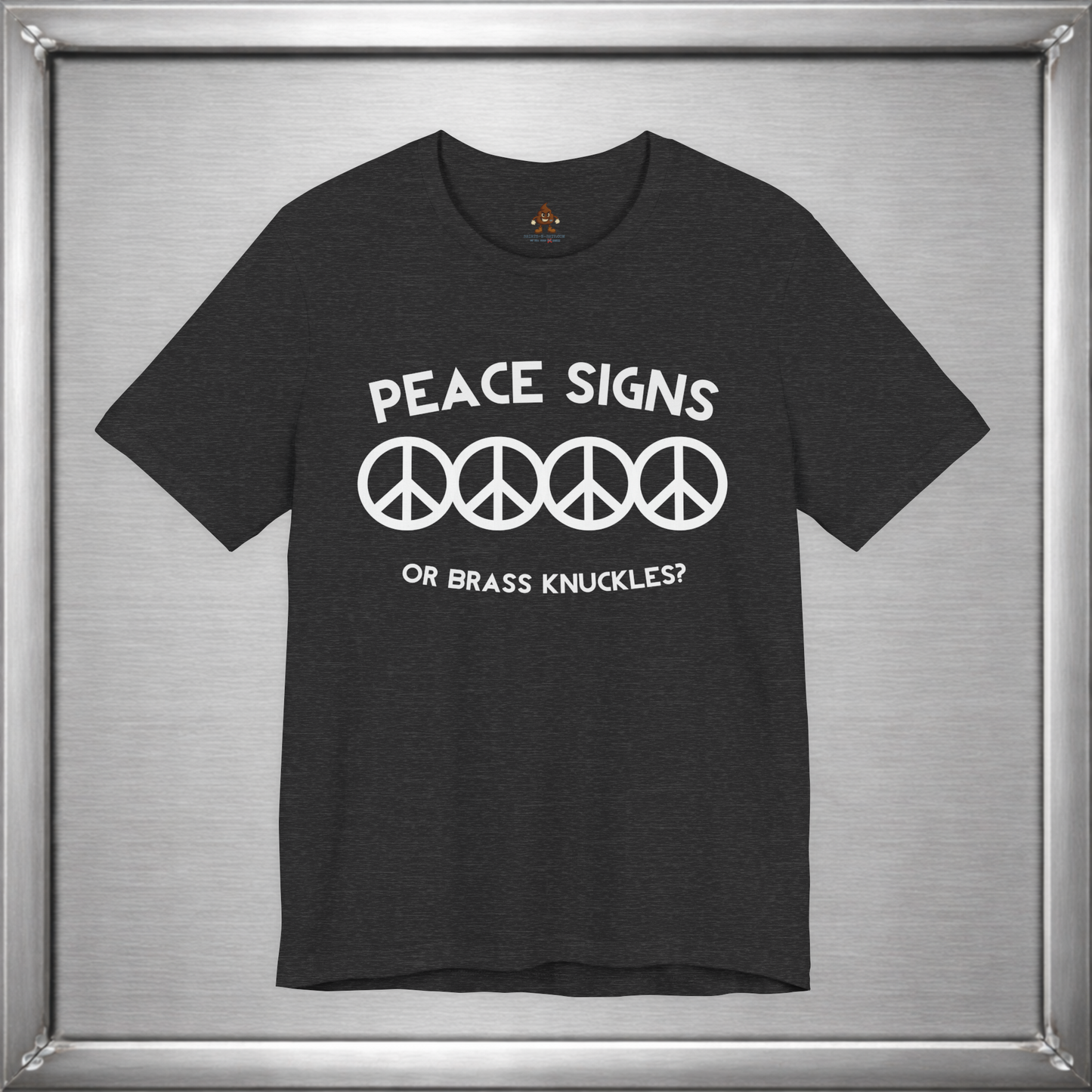 Peace Signs or Brass Knuckles? Funny Graphic T-Shirt