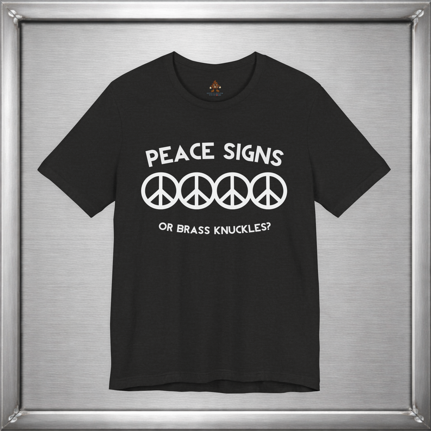 Peace Signs or Brass Knuckles? Funny Graphic T-Shirt