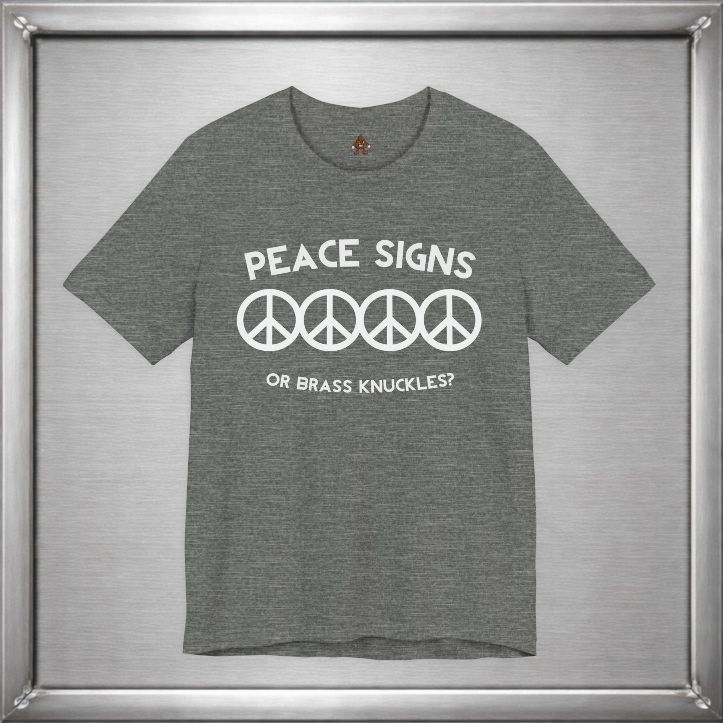 Peace Signs or Brass Knuckles? Funny Graphic T-Shirt