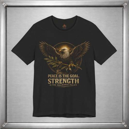 Peace Is the Goal Strength Is the Insurance Policy T-Shirt