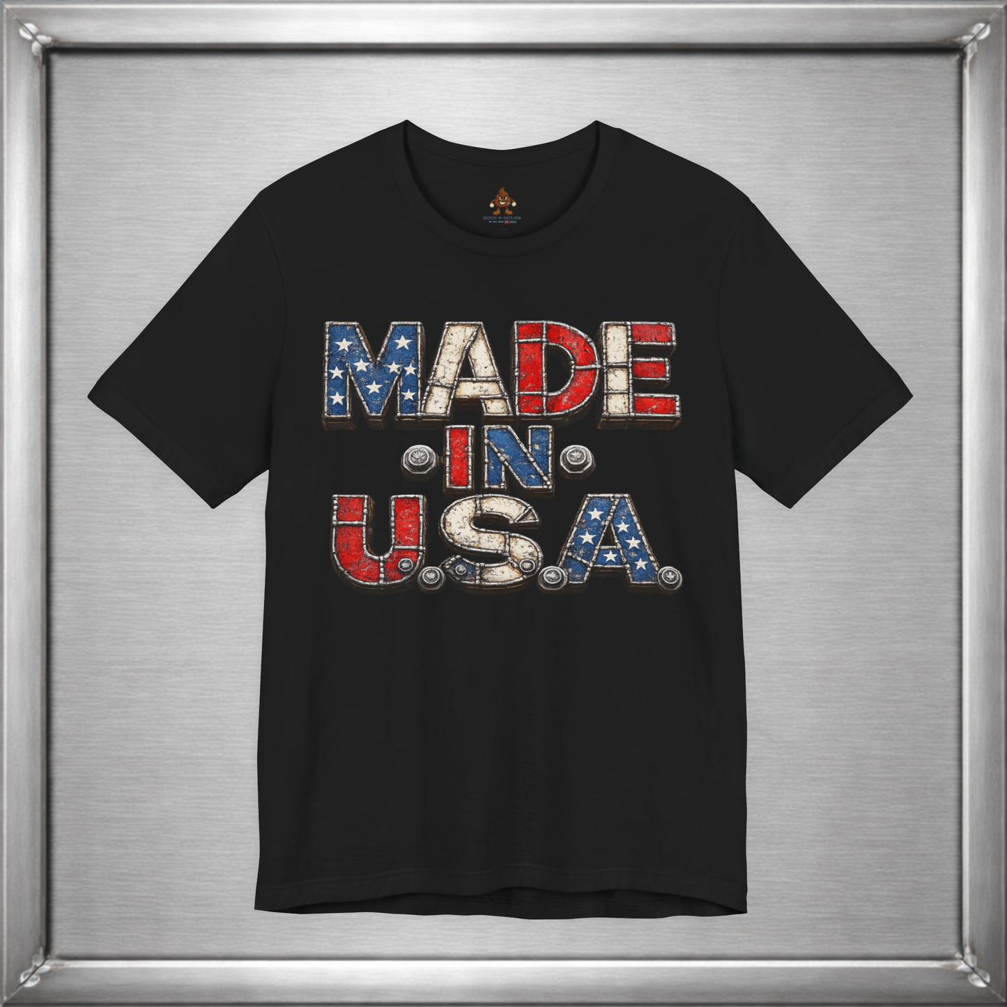 Made In U.S.A. Welded Metal Patriotic T-Shirt