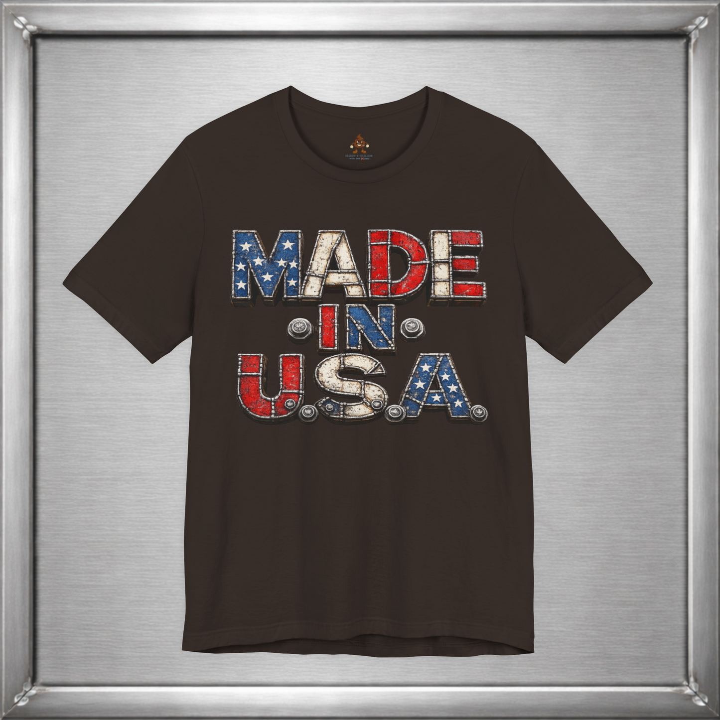 Made In U.S.A. Welded Metal Patriotic T-Shirt