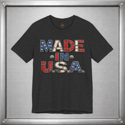 Made In U.S.A. Welded Metal Patriotic T-Shirt