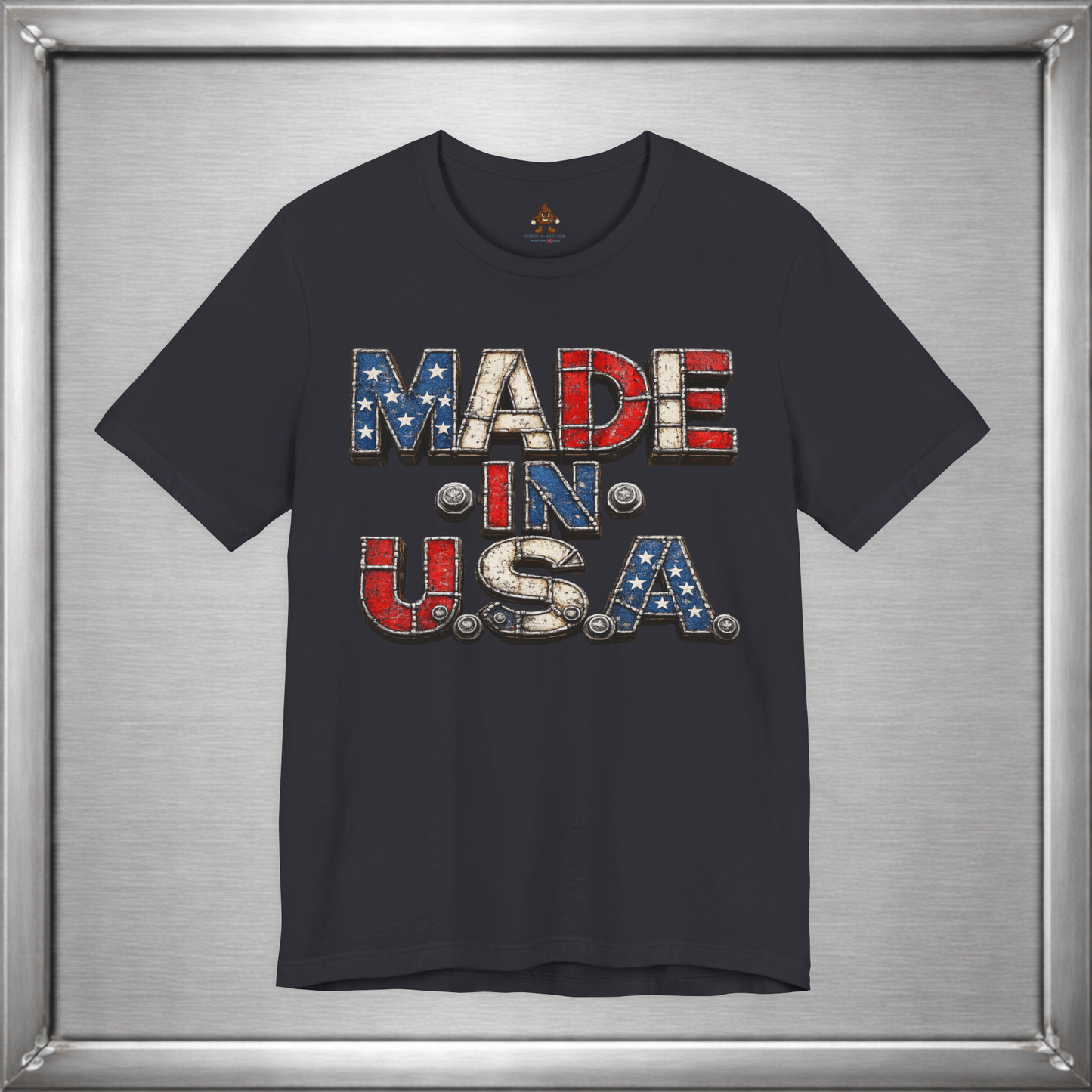 Made In U.S.A. Welded Metal Patriotic T-Shirt