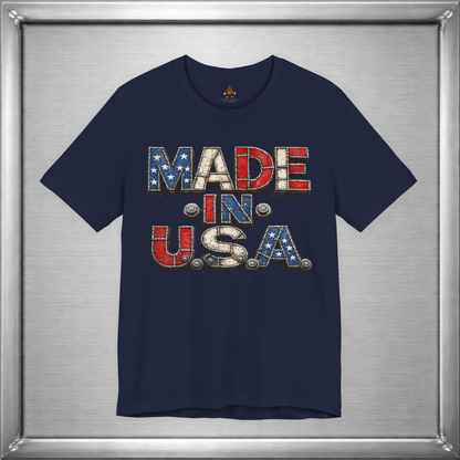 Made In U.S.A. Welded Metal Patriotic T-Shirt