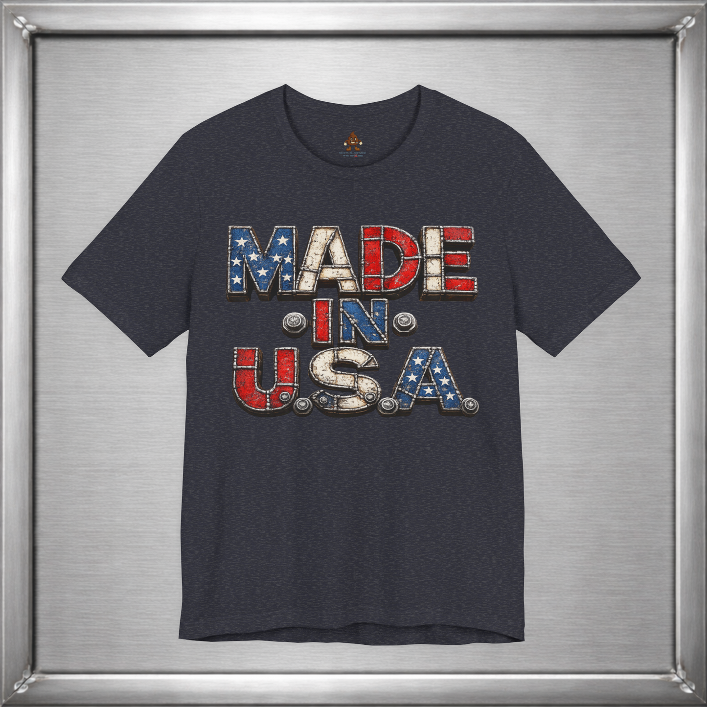 Made In U.S.A. Welded Metal Patriotic T-Shirt
