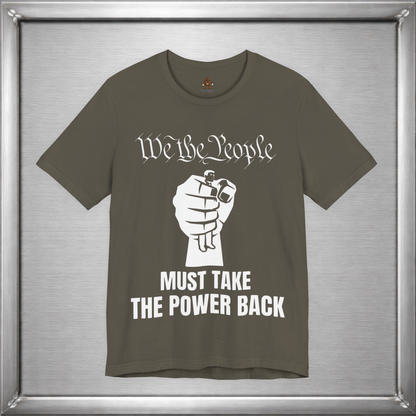 We The People Must Take The Power Back – Off-White Ink Edition