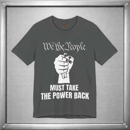 We The People Must Take The Power Back – Off-White Ink Edition