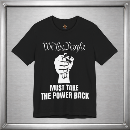 We The People Must Take The Power Back – Off-White Ink Edition