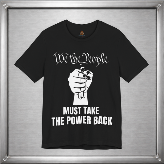 We The People Must Take The Power Back – Off-White Ink Edition