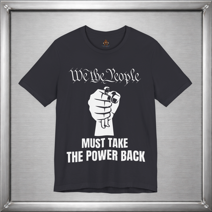 We The People Must Take The Power Back – Off-White Ink Edition