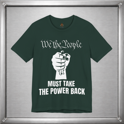 We The People Must Take The Power Back – Off-White Ink Edition